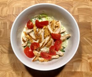 Lauren's Skinny Alfredo Sauce Valentine's Day dinner