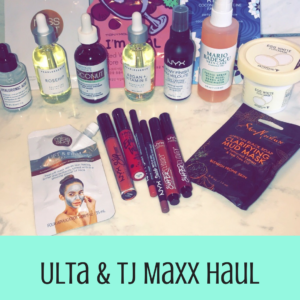 ulta & tj maxx haul daily skincare routine
