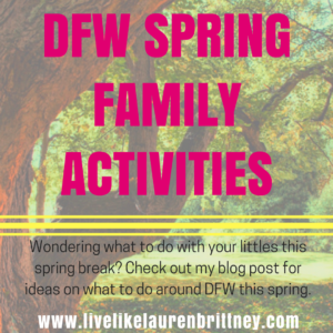 DFW Spring Family Activities Cover Photo