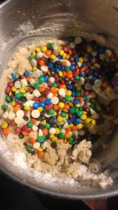 Life, Real Estate, and the struggle of Easter Candy Mini Chocolate Chip Cookie Bars in the making