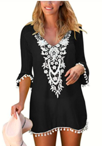 First Family Vacation Black Swim Cover Up