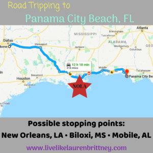 Road Tripping to Panama City Beach, FL