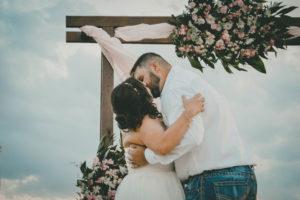 It's official we are married, wedding details the kiss