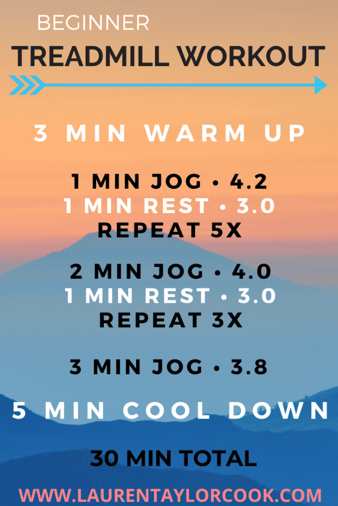 Beginner Treadmill Interval Workout - 30 MIN