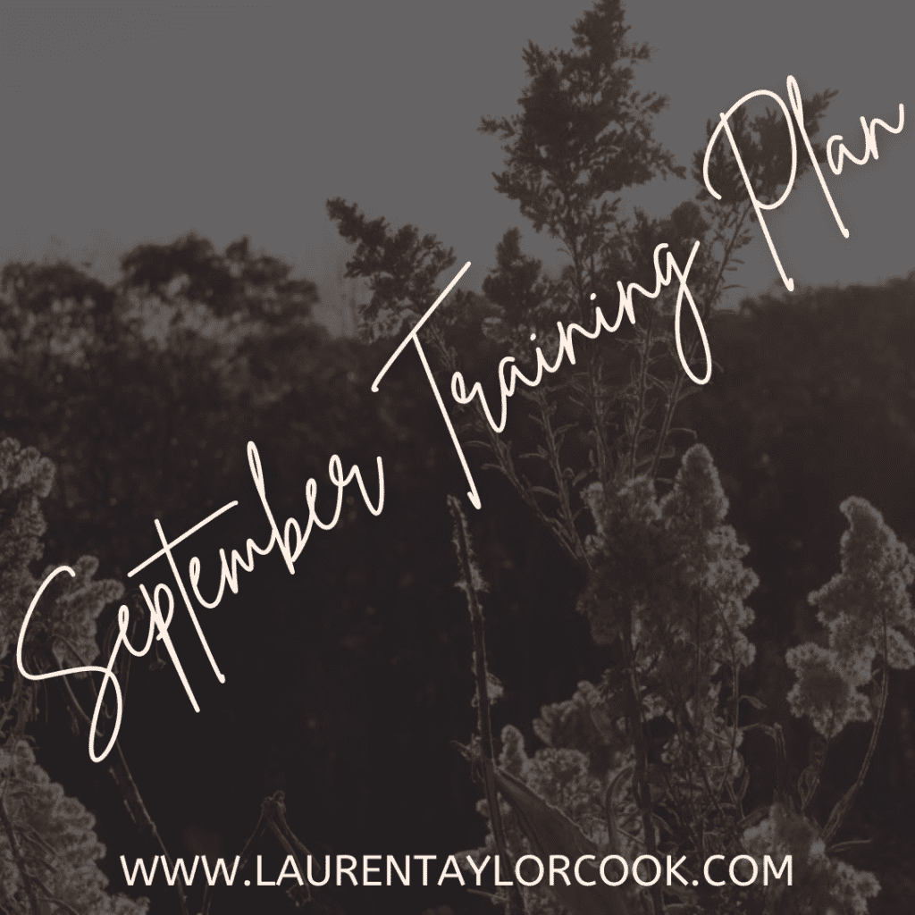 September Training Plan