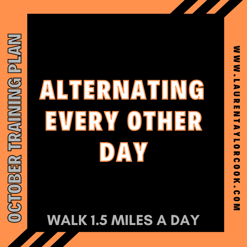 October Training Plan