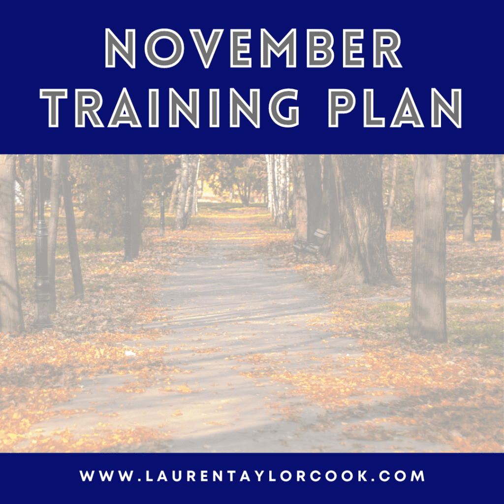 November Training Plan