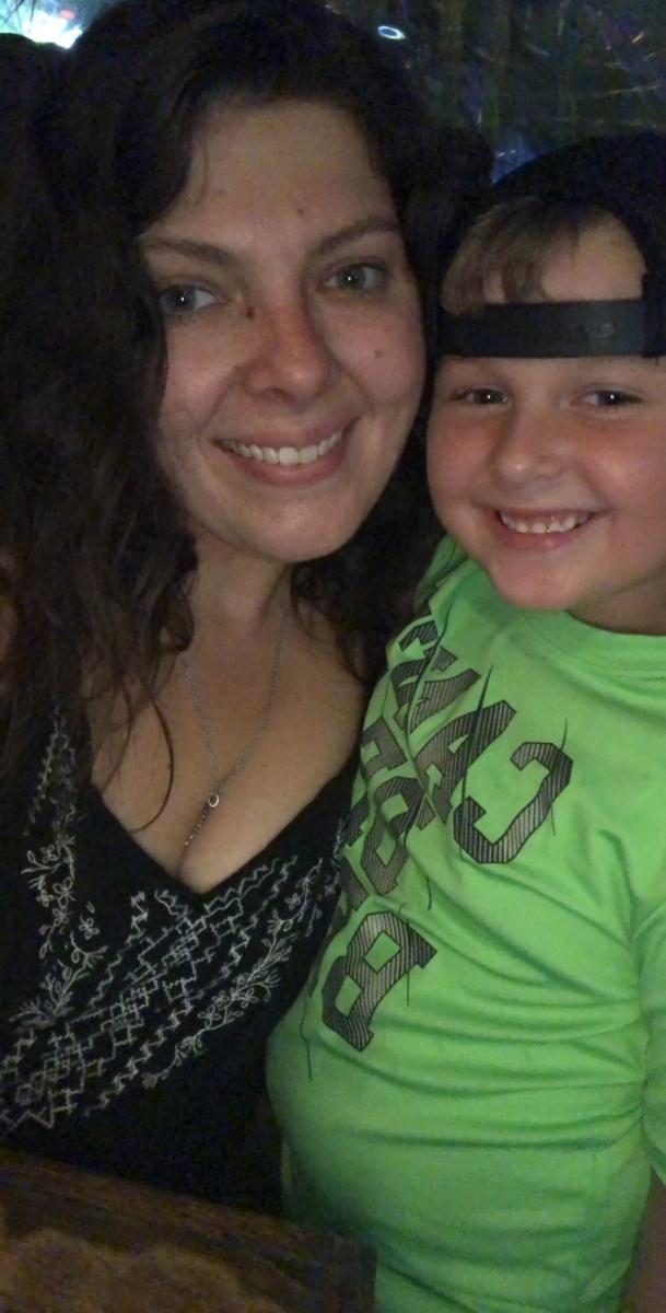 My sweet boy and I our first night in PCB